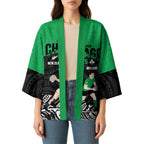 New Zealand and Ireland Rugby Custom Kimono Chicago 2025 Go All Black Shamrocks - Aussie Hoodie