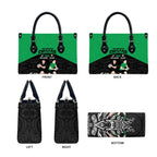 New Zealand and Ireland Rugby Leather Bag Chicago 2025 Go All Black Shamrocks - Aussie Hoodie