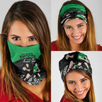 New Zealand and Ireland Rugby Neck Gaiter Chicago 2025 Go All Black Shamrocks - Aussie Hoodie