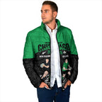 New Zealand and Ireland Rugby Custom Padded Jacket Chicago 2025 Go All Black Shamrocks - Aussie Hoodie