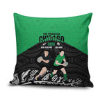 New Zealand and Ireland Rugby Pillow Cover Chicago 2025 Go All Black Shamrocks - Aussie Hoodie