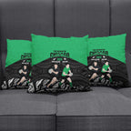 New Zealand and Ireland Rugby Pillow Cover Chicago 2025 Go All Black Shamrocks - Aussie Hoodie