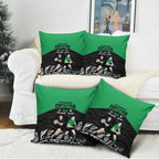 New Zealand and Ireland Rugby Pillow Cover Chicago 2025 Go All Black Shamrocks - Aussie Hoodie
