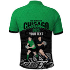 New Zealand and Ireland Rugby Custom Polo Shirt Chicago 2025 Go All Black Shamrocks - Aussie Hoodie
