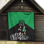 New Zealand and Ireland Rugby Quilt Chicago 2025 Go All Black Shamrocks - Aussie Hoodie