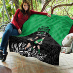 New Zealand and Ireland Rugby Quilt Chicago 2025 Go All Black Shamrocks - Aussie Hoodie
