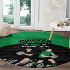 New Zealand and Ireland Rugby Round Carpet Chicago 2025 Go All Black Shamrocks - Aussie Hoodie