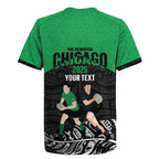 New Zealand and Ireland Rugby Custom Rugby Jersey Chicago 2025 Go All Black Shamrocks - Aussie Hoodie