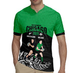 New Zealand and Ireland Rugby Custom Rugby Jersey Chicago 2025 Go All Black Shamrocks - Aussie Hoodie