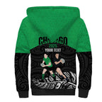 New Zealand and Ireland Rugby Custom Sherpa Hoodie Chicago 2025 Go All Black Shamrocks - Aussie Hoodie