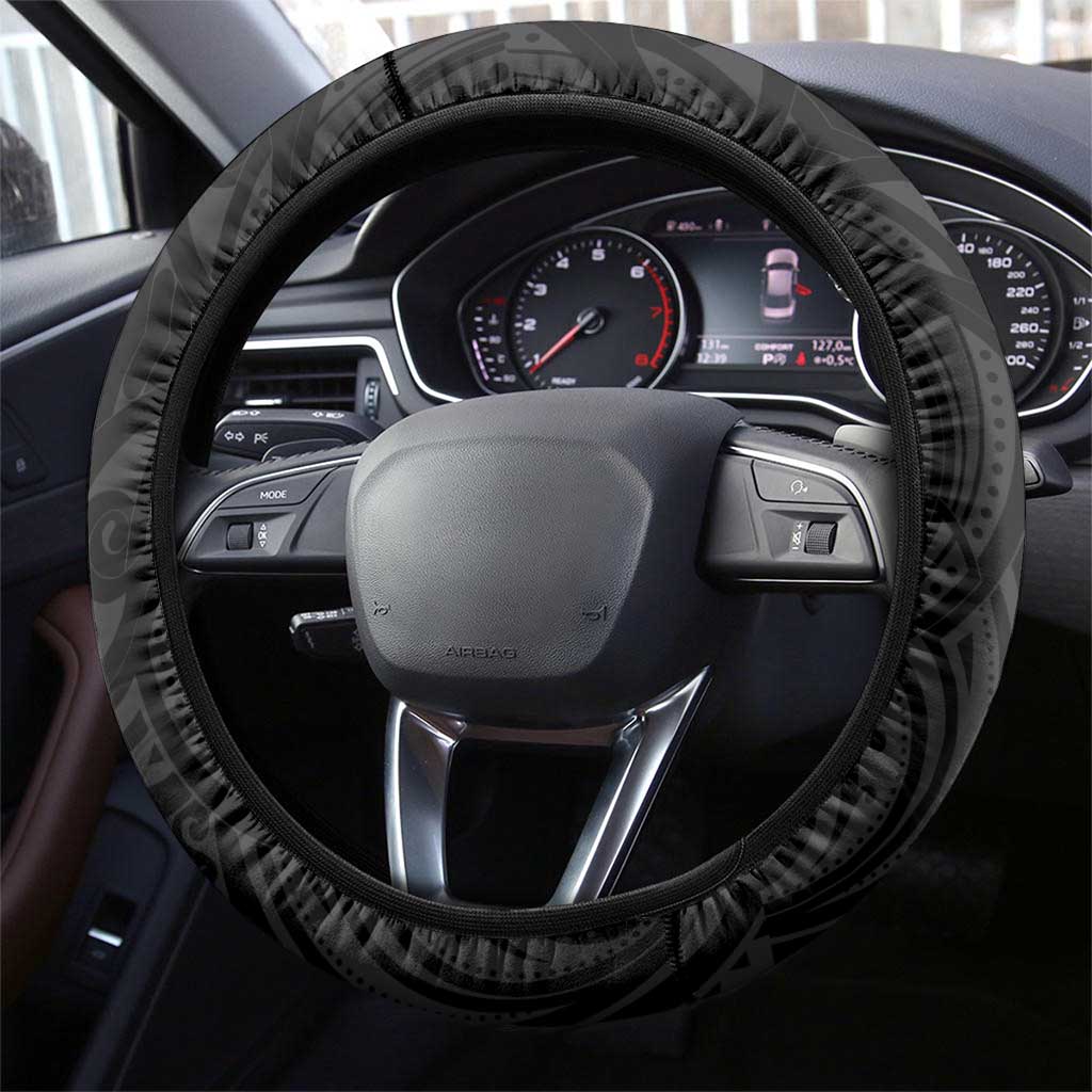New Zealand and Ireland Rugby Steering Wheel Cover Chicago 2025 Go All Black Shamrocks - Aussie Hoodie