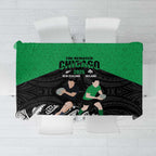 New Zealand and Ireland Rugby Tablecloth Chicago 2025 Go All Black Shamrocks - Aussie Hoodie