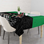 New Zealand and Ireland Rugby Tablecloth Chicago 2025 Go All Black Shamrocks - Aussie Hoodie
