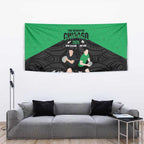 New Zealand and Ireland Rugby Tapestry Chicago 2025 Go All Black Shamrocks - Aussie Hoodie