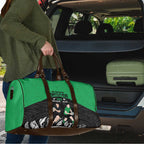 New Zealand and Ireland Rugby Travel Bag Chicago 2025 Go All Black Shamrocks - Aussie Hoodie