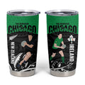 New Zealand and Ireland Rugby Tumbler Cup Chicago 2025 Go All Black Shamrocks - Aussie Hoodie