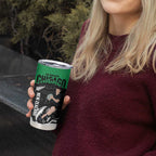 New Zealand and Ireland Rugby Tumbler Cup Chicago 2025 Go All Black Shamrocks - Aussie Hoodie