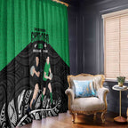 New Zealand and Ireland Rugby Window Curtain Chicago 2025 Go All Black Shamrocks - Aussie Hoodie