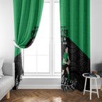New Zealand and Ireland Rugby Window Curtain Chicago 2025 Go All Black Shamrocks - Aussie Hoodie