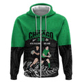 New Zealand and Ireland Rugby Custom Zip Hoodie Chicago 2025 Go All Black Shamrocks - Aussie Hoodie