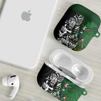 New Zealand and South Africa Rugby Custom AirPods Case Maori Tiki Fern Springboks Kente Pattern - Aussie Hoodie