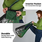 New Zealand and South Africa Rugby Custom Grocery Bag Maori Tiki Fern Springboks Kente Pattern - Aussie Hoodie