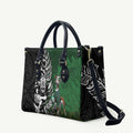 New Zealand and South Africa Rugby Custom Leather Bag Maori Tiki Fern Springboks Kente Pattern - Aussie Hoodie