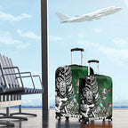 New Zealand and South Africa Rugby Custom Luggage Cover Maori Tiki Fern Springboks Kente Pattern - Aussie Hoodie