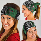 New Zealand and South Africa Rugby Custom Neck Gaiter Maori Tiki Fern Springboks Kente Pattern - Aussie Hoodie