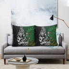 New Zealand and South Africa Rugby Custom Pillow Cover Maori Tiki Fern Springboks Kente Pattern - Aussie Hoodie