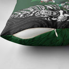 New Zealand and South Africa Rugby Custom Pillow Cover Maori Tiki Fern Springboks Kente Pattern - Aussie Hoodie