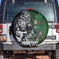 New Zealand and South Africa Rugby Custom Spare Tire Cover Maori Tiki Fern Springboks Kente Pattern - Aussie Hoodie