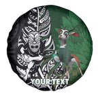 New Zealand and South Africa Rugby Custom Spare Tire Cover Maori Tiki Fern Springboks Kente Pattern - Aussie Hoodie