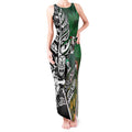 New Zealand and South Africa Rugby Custom Tank Maxi Dress Maori Tiki Fern Springboks Kente Pattern - Aussie Hoodie