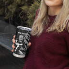 New Zealand and South Africa Rugby Tumbler Cup Maori Tiki Fern Springboks Kente Pattern - Aussie Hoodie
