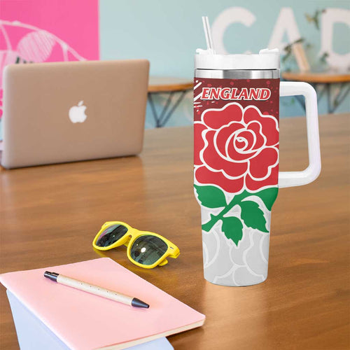New Zealand And England Rugby Tumbler With Handle World Cup All Black Combine Red Roses