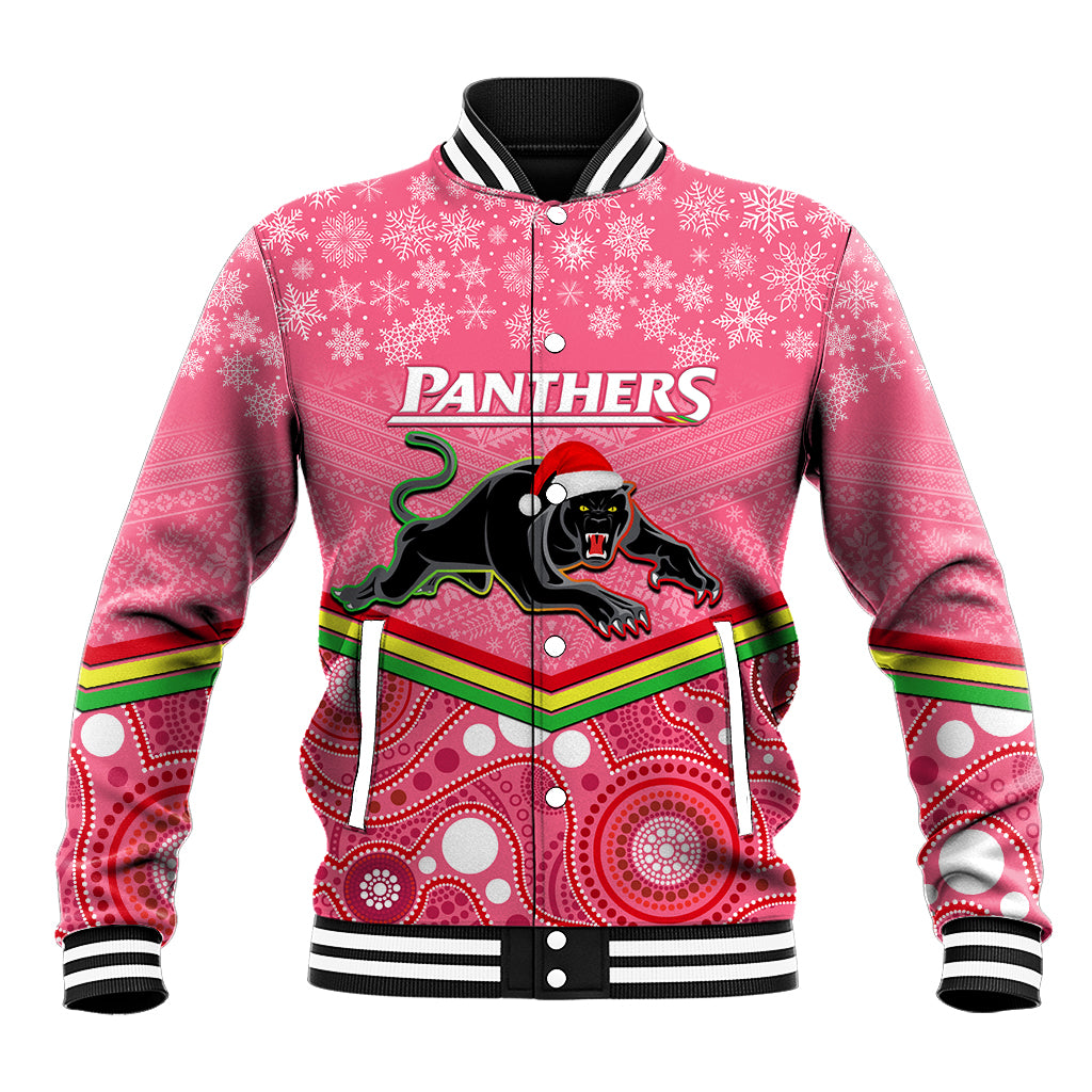 custom-panthers-rugby-christmas-baseball-jacket-merry-xmas-2023-mix-aboriginal-art-pink-version