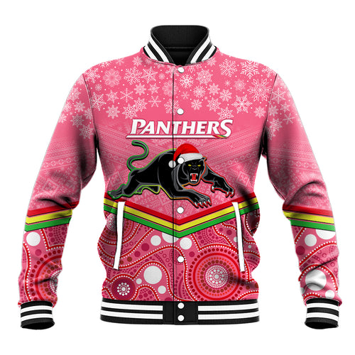 custom-panthers-rugby-christmas-baseball-jacket-merry-xmas-2023-mix-aboriginal-art-pink-version