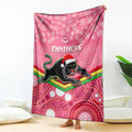 custom-panthers-rugby-christmas-blanket-merry-xmas-2023-mix-aboriginal-art-pink-version