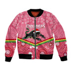 custom-panthers-rugby-christmas-bomber-jacket-merry-xmas-2023-mix-aboriginal-art-pink-version
