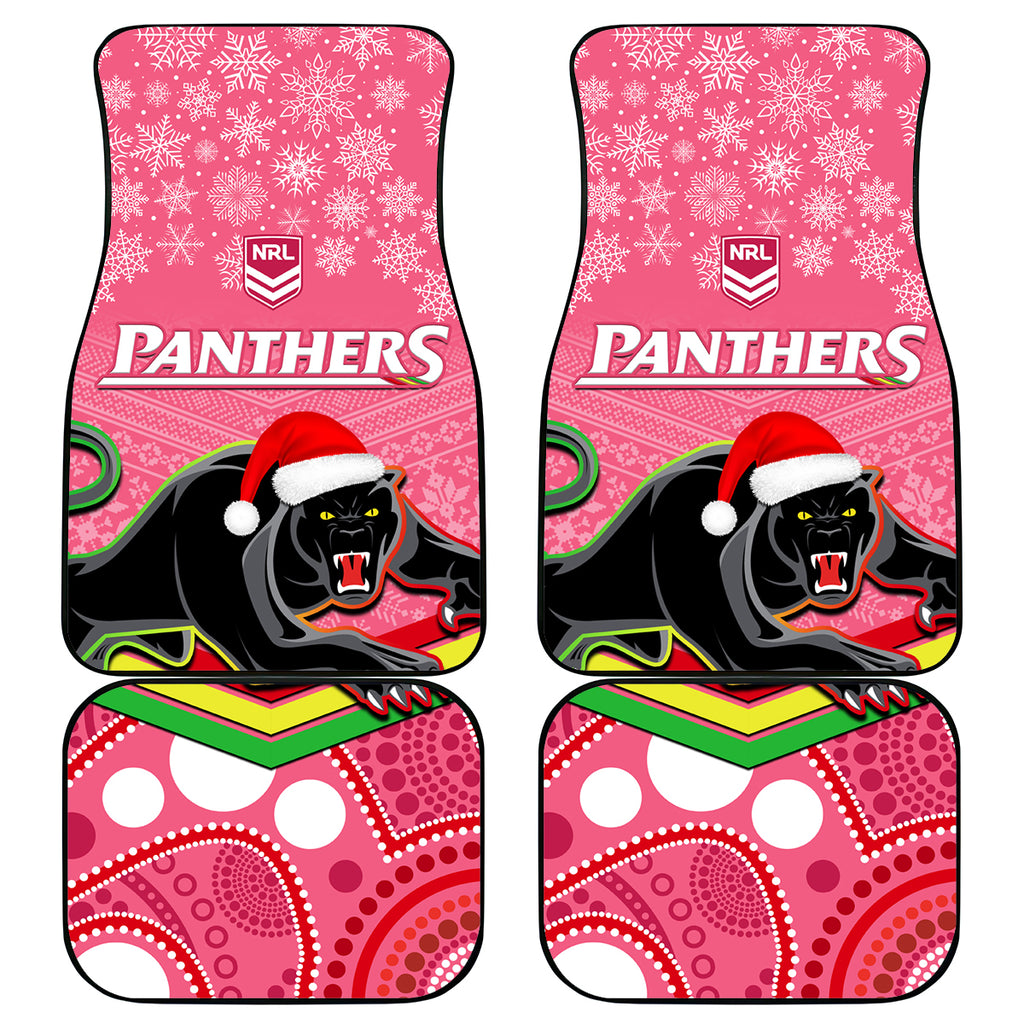 custom-panthers-rugby-christmas-car-mats-merry-xmas-2023-mix-aboriginal-art-pink-version