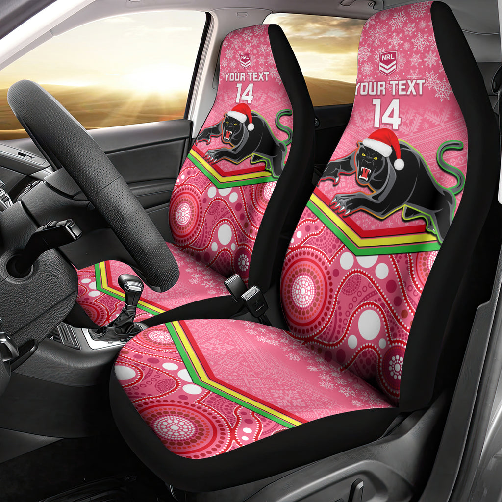 custom-panthers-rugby-christmas-car-seat-cover-merry-xmas-2023-mix-aboriginal-art-pink-version