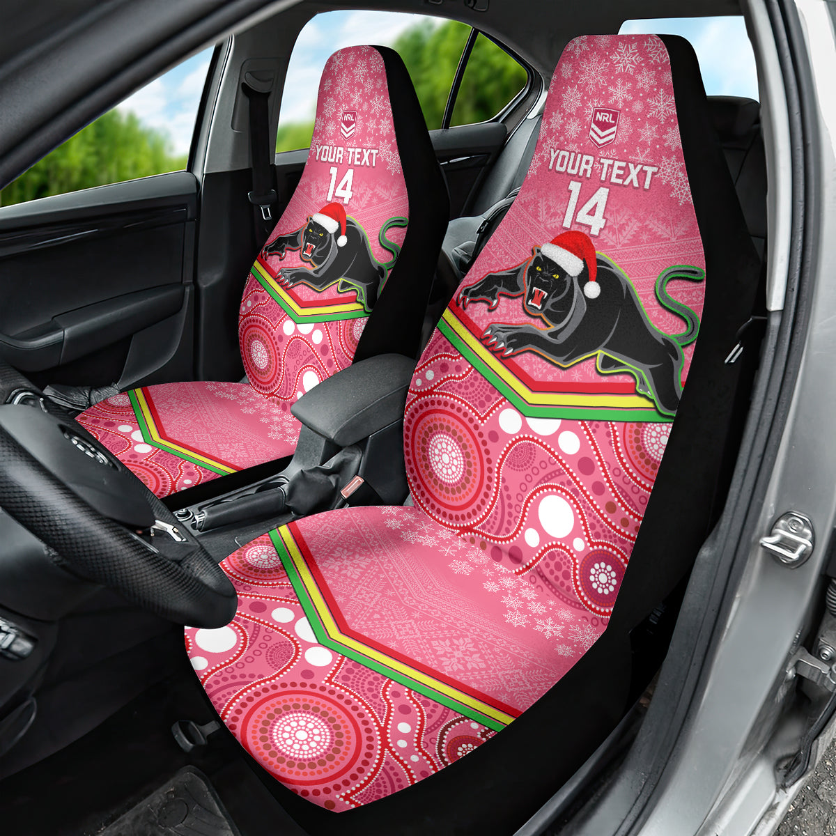custom-panthers-rugby-christmas-car-seat-cover-merry-xmas-2023-mix-aboriginal-art-pink-version