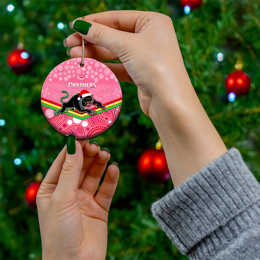 panthers-rugby-christmas-ceramic-ornament-merry-xmas-2023-mix-aboriginal-art-pink-version