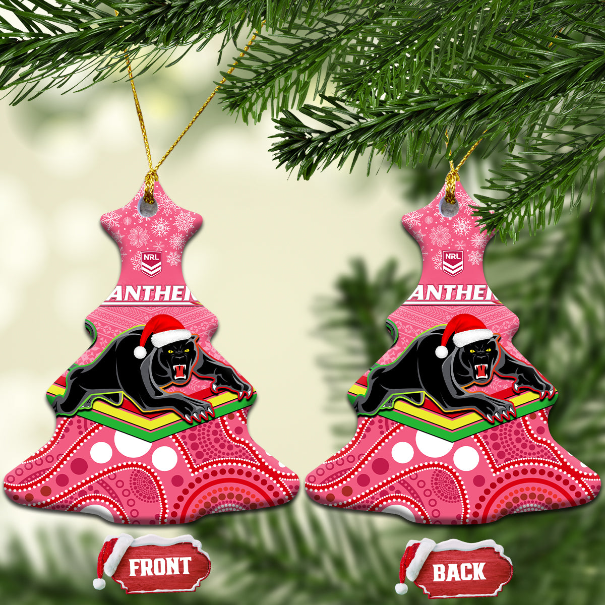 panthers-rugby-christmas-ceramic-ornament-merry-xmas-2023-mix-aboriginal-art-pink-version