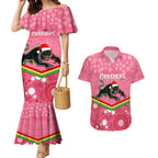 custom-panthers-rugby-christmas-couples-matching-mermaid-dress-and-hawaiian-shirt-merry-xmas-2023-mix-aboriginal-art-pink-version