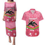 custom-panthers-rugby-christmas-couples-matching-puletasi-dress-and-hawaiian-shirt-merry-xmas-2023-mix-aboriginal-art-pink-version