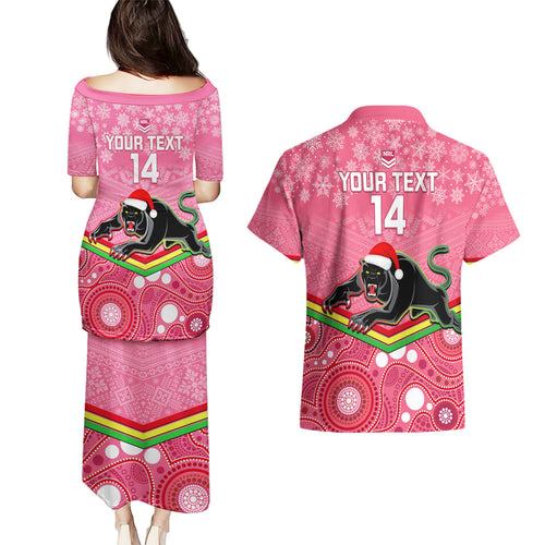 custom-panthers-rugby-christmas-couples-matching-puletasi-dress-and-hawaiian-shirt-merry-xmas-2023-mix-aboriginal-art-pink-version