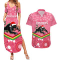 custom-panthers-rugby-christmas-couples-matching-summer-maxi-dress-and-hawaiian-shirt-merry-xmas-2023-mix-aboriginal-art-pink-version