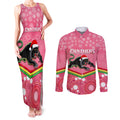 custom-panthers-rugby-christmas-couples-matching-tank-maxi-dress-and-long-sleeve-button-shirt-merry-xmas-2023-mix-aboriginal-art-pink-version